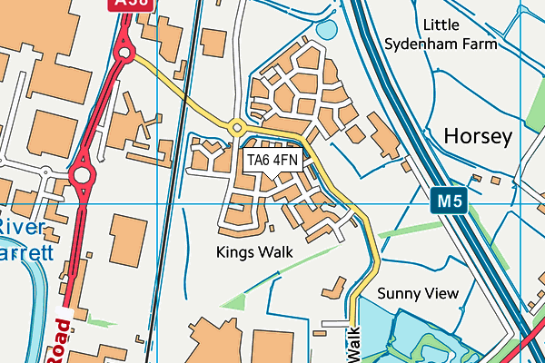 TA6 4FN map - OS VectorMap District (Ordnance Survey)