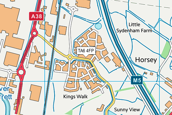 TA6 4FP map - OS VectorMap District (Ordnance Survey)