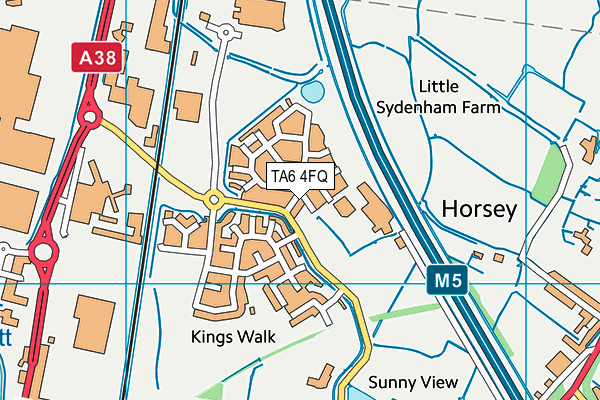 TA6 4FQ map - OS VectorMap District (Ordnance Survey)