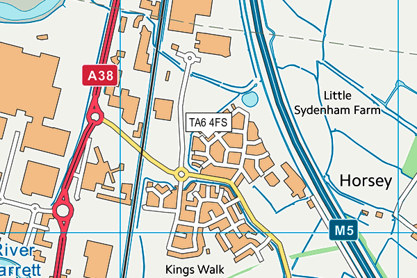 TA6 4FS map - OS VectorMap District (Ordnance Survey)