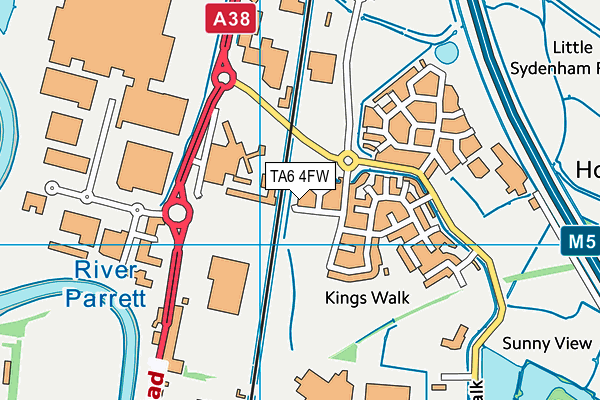 TA6 4FW map - OS VectorMap District (Ordnance Survey)