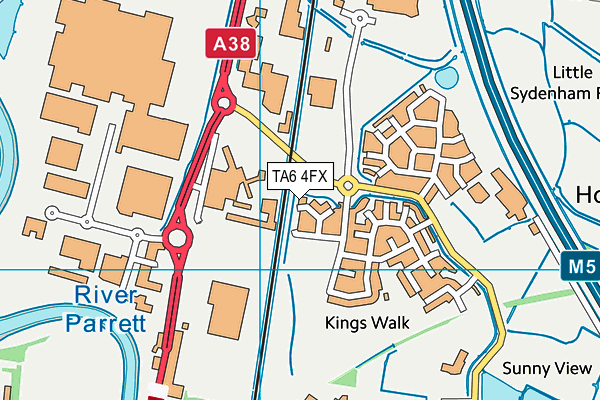 TA6 4FX map - OS VectorMap District (Ordnance Survey)