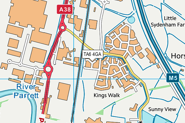 TA6 4GA map - OS VectorMap District (Ordnance Survey)