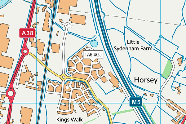 TA6 4GJ map - OS VectorMap District (Ordnance Survey)