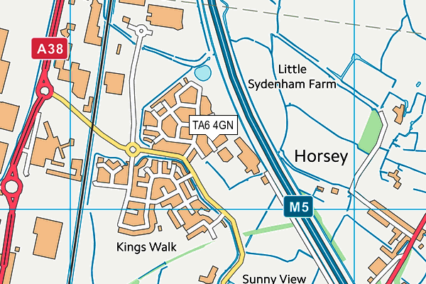 TA6 4GN map - OS VectorMap District (Ordnance Survey)