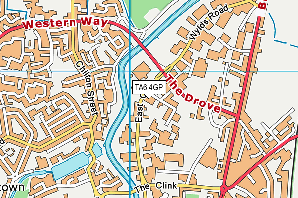 TA6 4GP map - OS VectorMap District (Ordnance Survey)