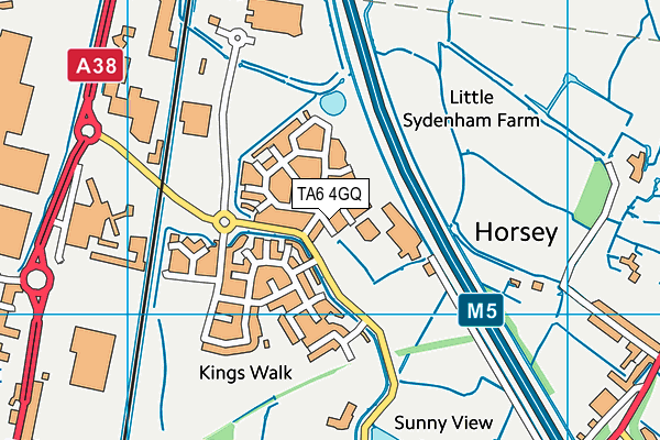 TA6 4GQ map - OS VectorMap District (Ordnance Survey)