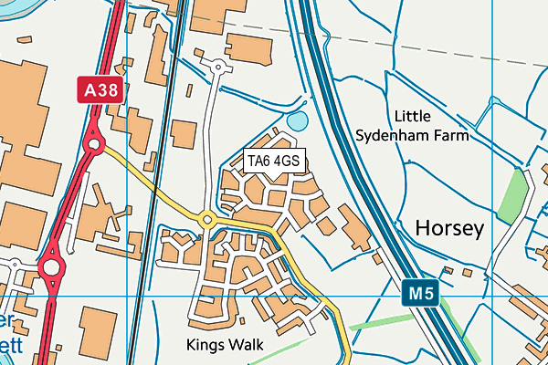 TA6 4GS map - OS VectorMap District (Ordnance Survey)