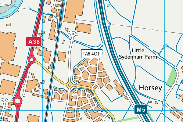 TA6 4GT map - OS VectorMap District (Ordnance Survey)