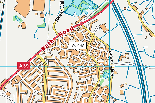 TA6 4HA map - OS VectorMap District (Ordnance Survey)