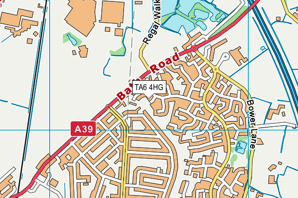 TA6 4HG map - OS VectorMap District (Ordnance Survey)