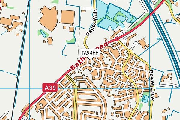 TA6 4HH map - OS VectorMap District (Ordnance Survey)