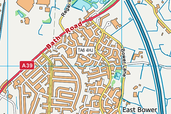 TA6 4HJ map - OS VectorMap District (Ordnance Survey)