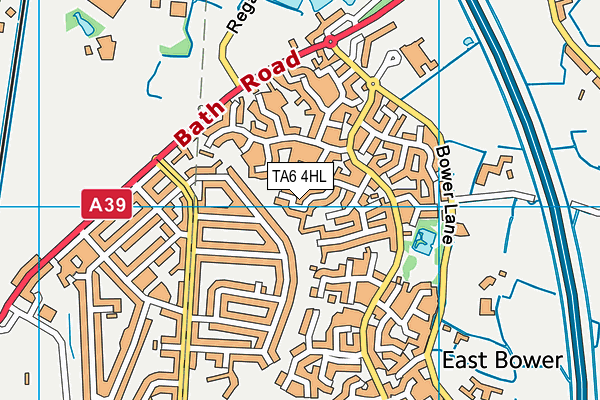 TA6 4HL map - OS VectorMap District (Ordnance Survey)