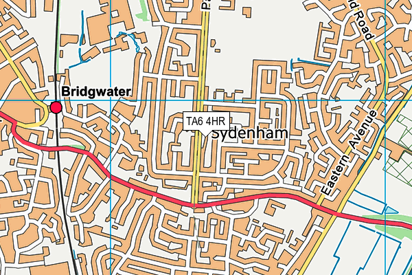 TA6 4HR map - OS VectorMap District (Ordnance Survey)