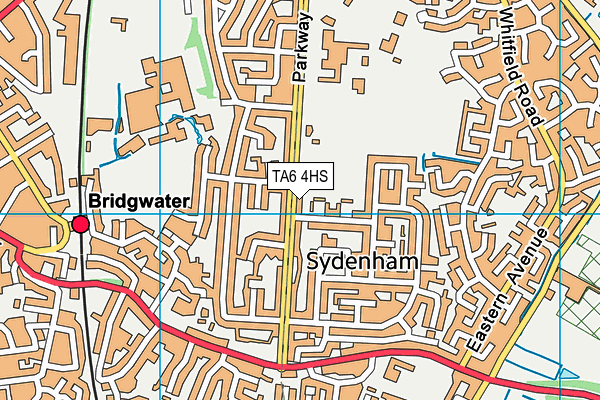 TA6 4HS map - OS VectorMap District (Ordnance Survey)