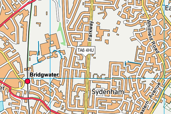 TA6 4HU map - OS VectorMap District (Ordnance Survey)