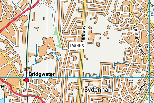 TA6 4HX map - OS VectorMap District (Ordnance Survey)