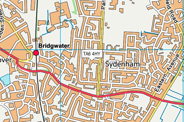 TA6 4HY map - OS VectorMap District (Ordnance Survey)