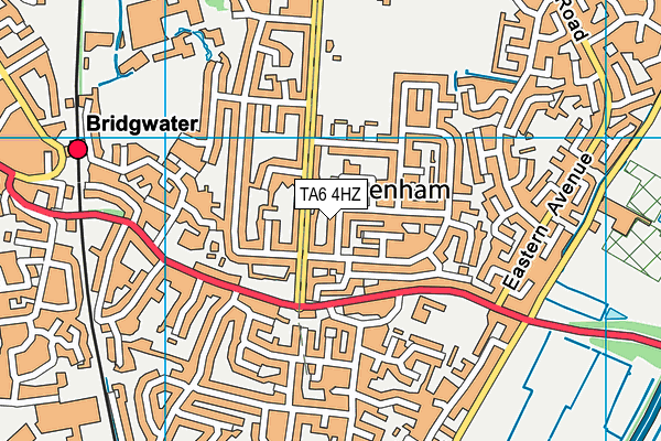 TA6 4HZ map - OS VectorMap District (Ordnance Survey)