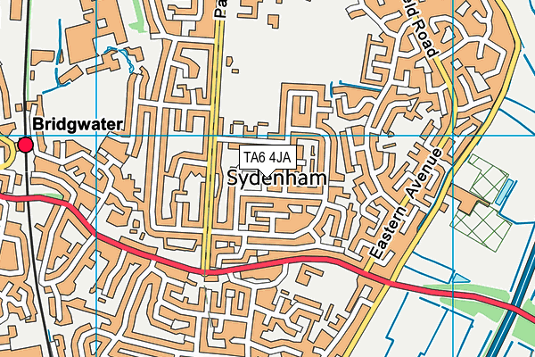 TA6 4JA map - OS VectorMap District (Ordnance Survey)