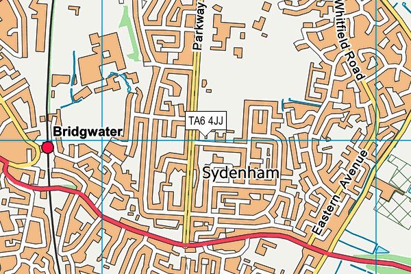 TA6 4JJ map - OS VectorMap District (Ordnance Survey)