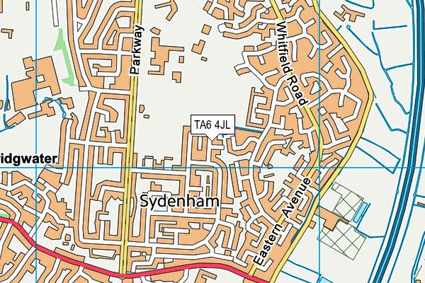 TA6 4JL map - OS VectorMap District (Ordnance Survey)