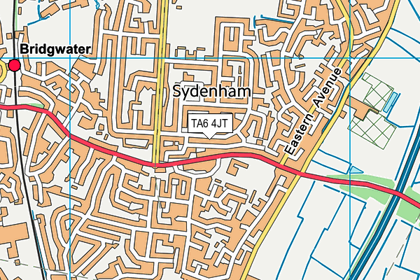 TA6 4JT map - OS VectorMap District (Ordnance Survey)