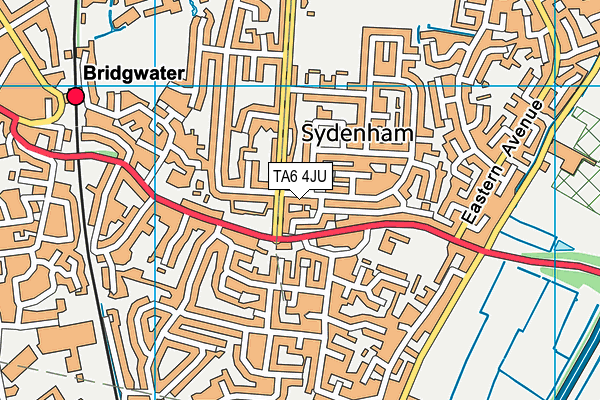 TA6 4JU map - OS VectorMap District (Ordnance Survey)