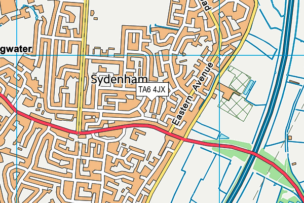 TA6 4JX map - OS VectorMap District (Ordnance Survey)