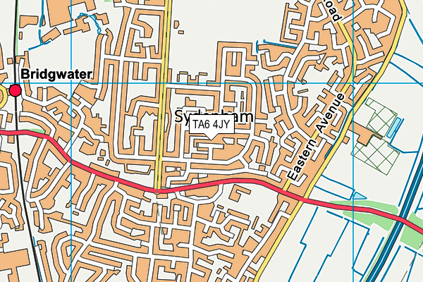 TA6 4JY map - OS VectorMap District (Ordnance Survey)