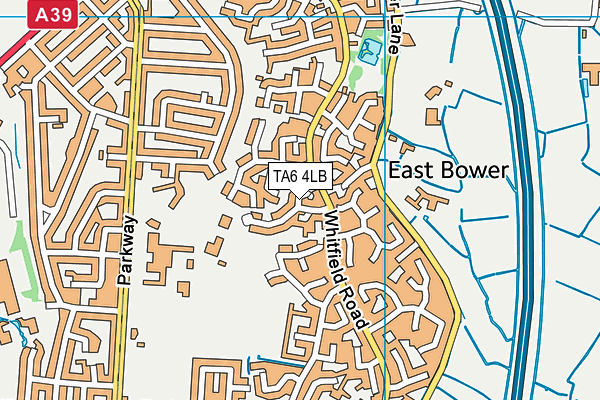 TA6 4LB map - OS VectorMap District (Ordnance Survey)