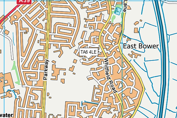 TA6 4LE map - OS VectorMap District (Ordnance Survey)