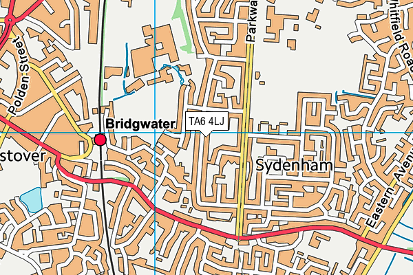 TA6 4LJ map - OS VectorMap District (Ordnance Survey)