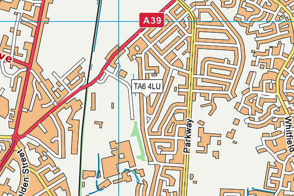 TA6 4LU map - OS VectorMap District (Ordnance Survey)