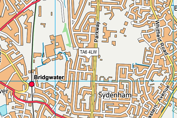 TA6 4LW map - OS VectorMap District (Ordnance Survey)