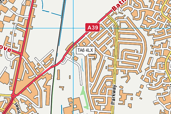 TA6 4LX map - OS VectorMap District (Ordnance Survey)