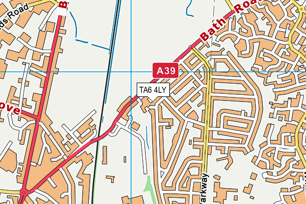 TA6 4LY map - OS VectorMap District (Ordnance Survey)