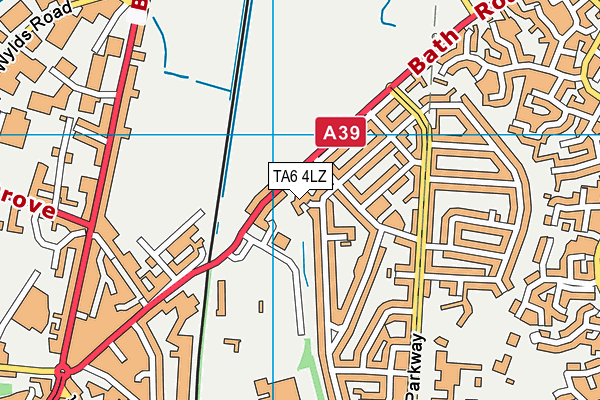 TA6 4LZ map - OS VectorMap District (Ordnance Survey)