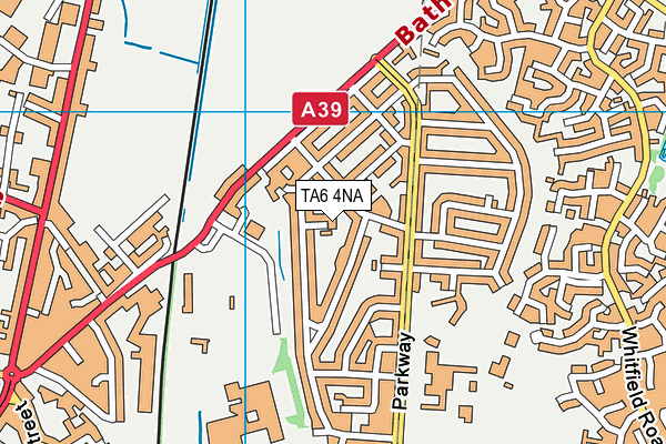 TA6 4NA map - OS VectorMap District (Ordnance Survey)