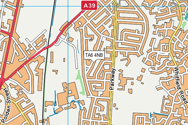 TA6 4NB map - OS VectorMap District (Ordnance Survey)