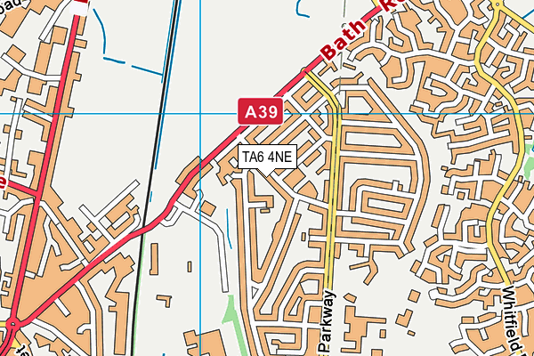 TA6 4NE map - OS VectorMap District (Ordnance Survey)