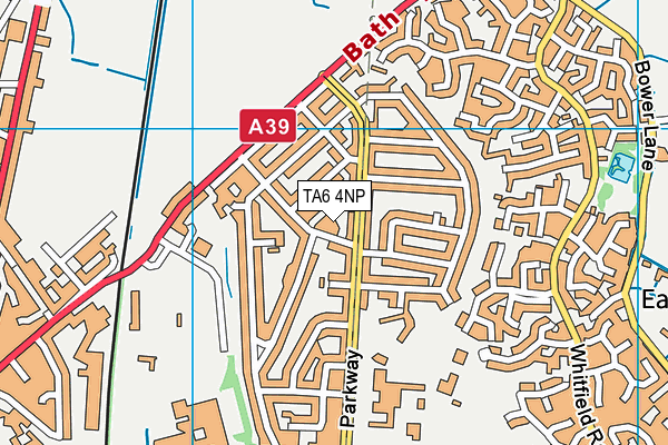 TA6 4NP map - OS VectorMap District (Ordnance Survey)