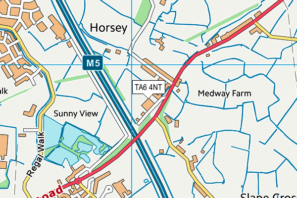 TA6 4NT map - OS VectorMap District (Ordnance Survey)