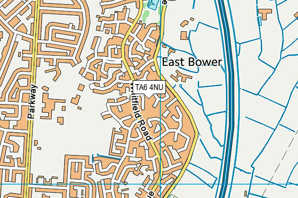 TA6 4NU map - OS VectorMap District (Ordnance Survey)