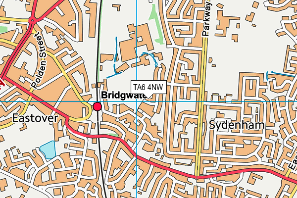 TA6 4NW map - OS VectorMap District (Ordnance Survey)