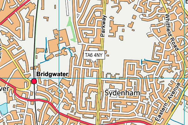 TA6 4NY map - OS VectorMap District (Ordnance Survey)