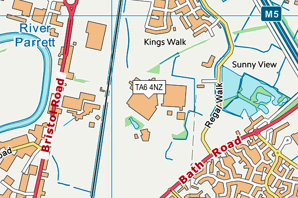 TA6 4NZ map - OS VectorMap District (Ordnance Survey)