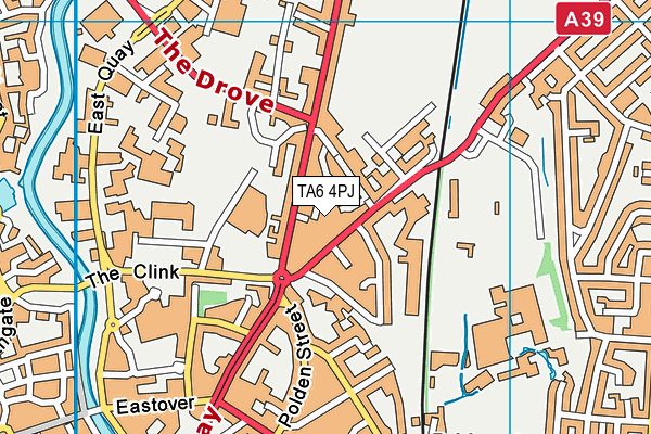 TA6 4PJ map - OS VectorMap District (Ordnance Survey)