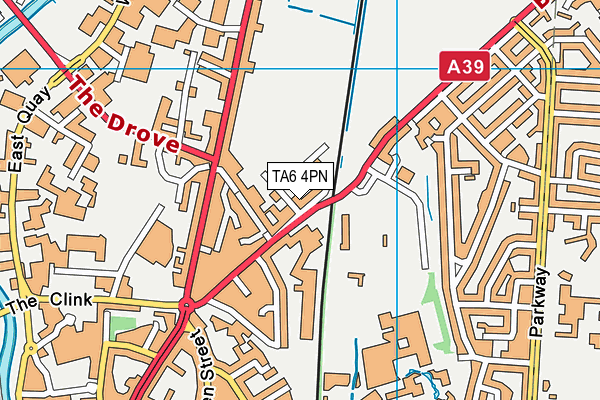TA6 4PN map - OS VectorMap District (Ordnance Survey)